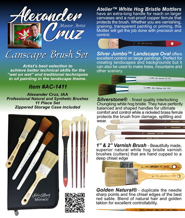 Brochas Paisajes Alexander Cruz - Landscape Brush Set